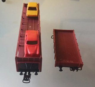 Lima H0 Bisarca + Rivarossi Carro a sponde vintage