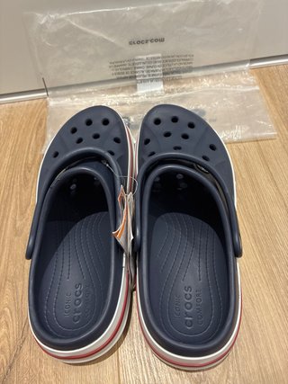 Crocs Bayaband Clog Talla 39-40 Azul/Rojo