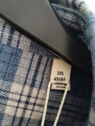 Camisa Gant Talla XXL Cuadros Azul y Blanco