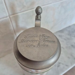 Boccale birra Licher ceramica con coperchio