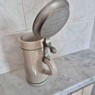Boccale birra Licher ceramica con coperchio