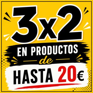 3x2 en productos hasta 20€