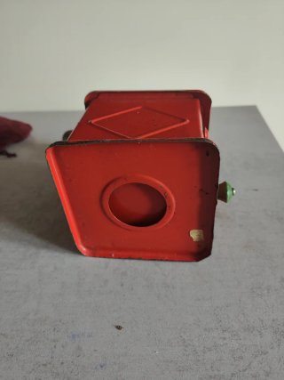 Molinillo de café antiguo ELMA rojo