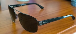 Gafas de Sol Ray-Ban Aviador Negro/Plata