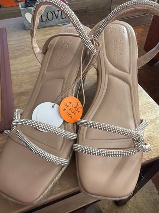 Sandalias Beige/Plata Primark Talla 37