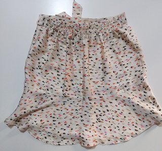 Falda fluida S con cinturón
