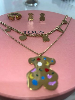 Set Tous Acero Dorado Multicolor