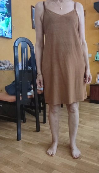 Vestido de verano marrón talla única