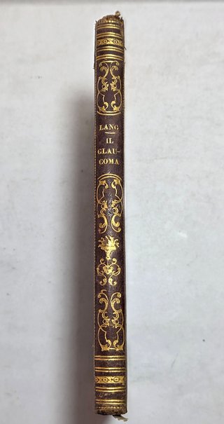 Libro 1863 Lang Sullo Stato Della Scienza Glaucoma