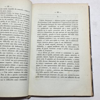 Libro 1863 Lang Sullo Stato Della Scienza Glaucoma