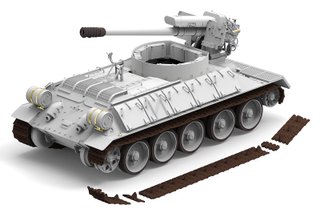 Maqueta T-34/D30 122mm Rye Field 1/35