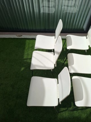Sillas comedor blancas (6un 15€ la silla)