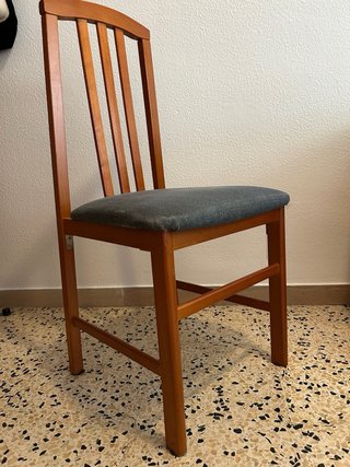 6 Sillas Comedor Tapizadas Madera