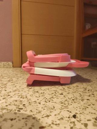 Bañera para bebé plegable rosa