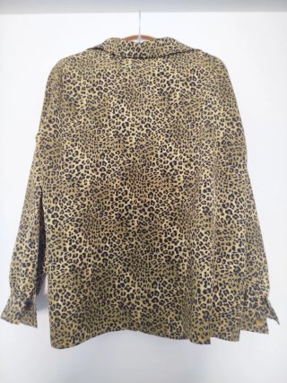 Camisa vintage estampado leopardo