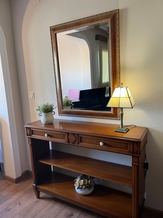 Mueble auxiliar recibidor madera