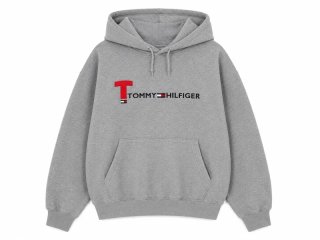 Sudadera Tommy Hilfiger gris con logo
