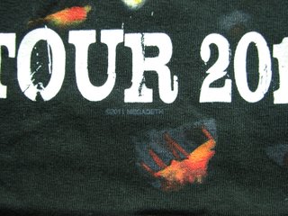 Megadeth 2011 Sudden Death Tour T-Shirt Long Sleev