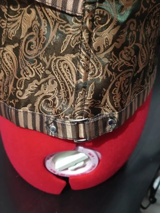Corsé Steampunk Marrón y Dorado