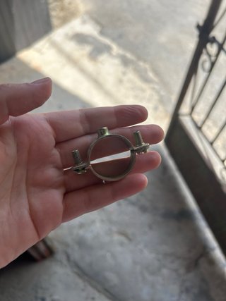 Lote  abrazaderas dobles metálicas