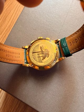Reloj Coriche Dorado con Correa Verde