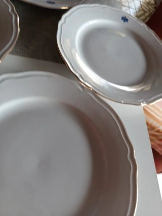 Lote 7 Platos Llanos Royal Kent Porcelana fina