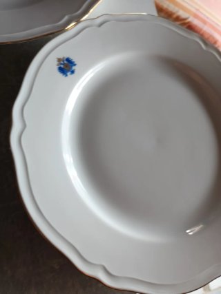 Lote 7 Platos Llanos Royal Kent Porcelana fina