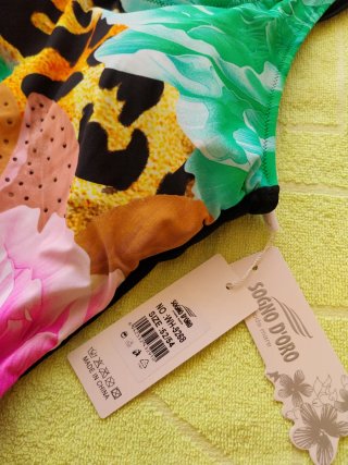 Bañador negro estampado  Nuevo T  52/54 ó 54/56
