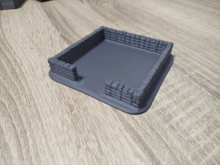 Muro con patio 28mm para diorama