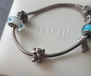 Pulsera Pandora Plata con Charms