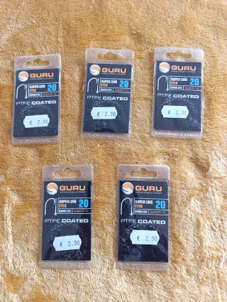 Anzuelos Guru Super LWG 20 PTFE Coated
