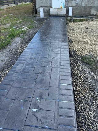 Pavimento de hormigón impreso