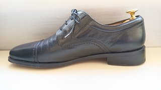 Scarpe Frau Derby Pelle N.40 Nere