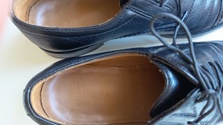 Scarpe Frau Derby Pelle N.40 Nere