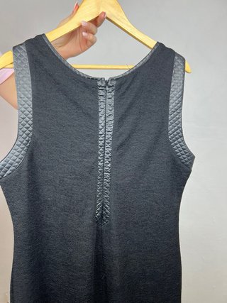 Vestido Negro Saks Woman Mini Cuello Redondo