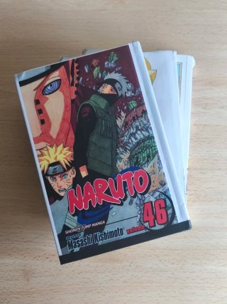Lote 3 mangas Naruto y Boruto en inglés
