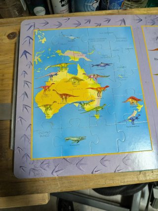 Dinosaurios del mundo libro puzzle