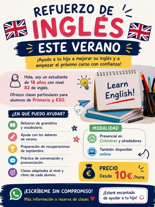 🇬🇧 Clases de inglés para Primaria y ESO