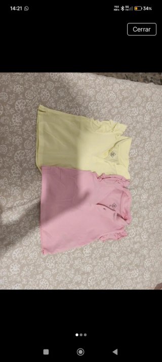 Conjunto 2 polos  Niña Manga Corta