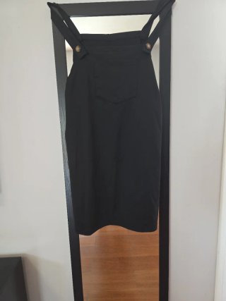 Vestido peto negro