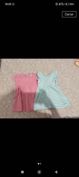 Conjunto 2 vestidos niña