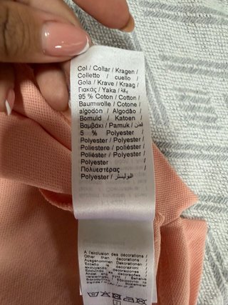 Polo Lacoste Talla M Naranja original