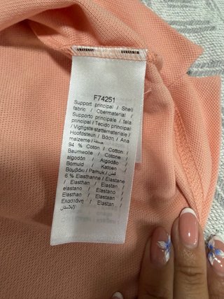 Polo Lacoste Talla M Naranja original