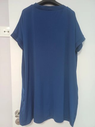 Vestido azul con bolsillos talla única