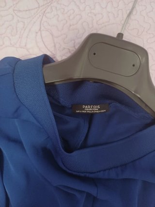 Vestido azul con bolsillos talla única