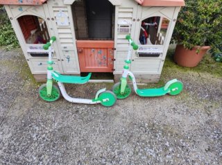 Patinete Bici Convertible 2 en 1 Verde Blanco
