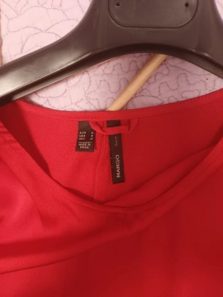 Vestido Mango T M/XL Rojo