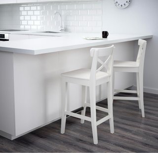 Taburete alto IKEA INGOLF blanco