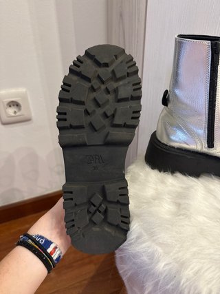 Botas Zara Plata Mujer
