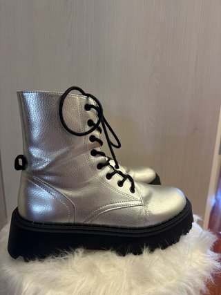 Botas Zara Plata Mujer